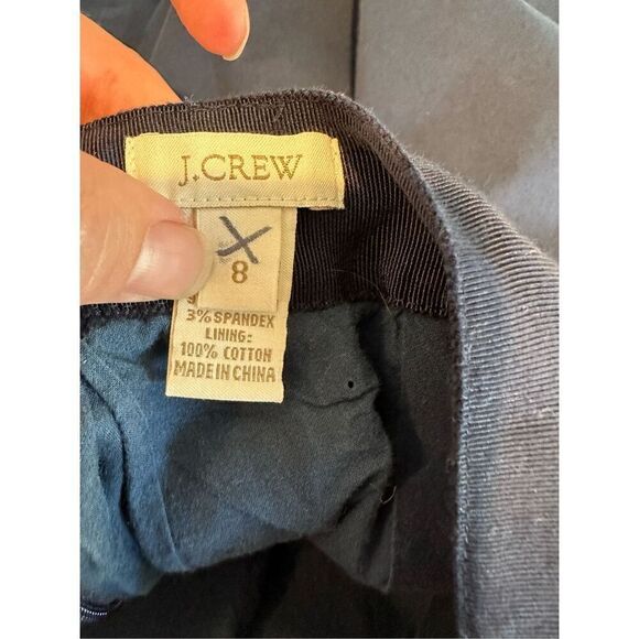 J. Crew Navy Blue Tulip Skirt Size 8 - Picture 6 of 7